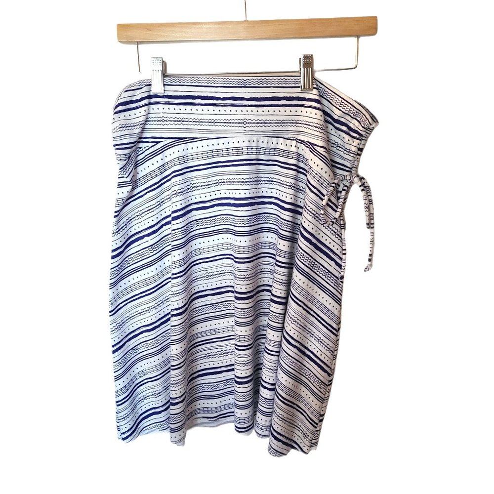 LOLA BY AFG Active Skirt White Striped Soft L‎